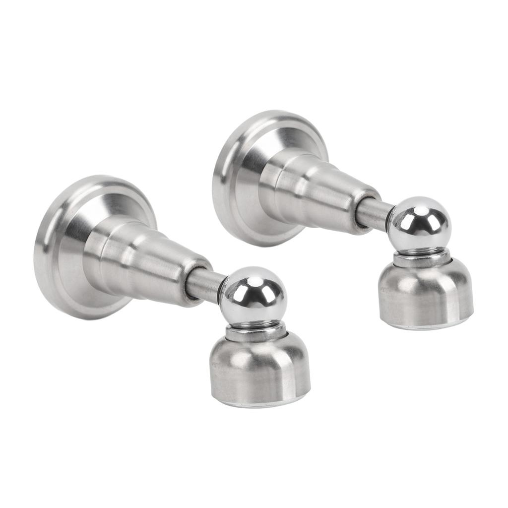 1 Pair RV Door Holder Stainless Steel Silent Hydraulic Spring Shock Absorbent Door Stopper for Motorhome Trailers