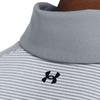 Under Armour Tour Tips Polo à Manches Courtes Piqué de Golf Rayé Homme Polos Acier 1383422-035