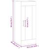 Wall Cabinet Gray Sonoma 34.5 x 34 x 90 cm