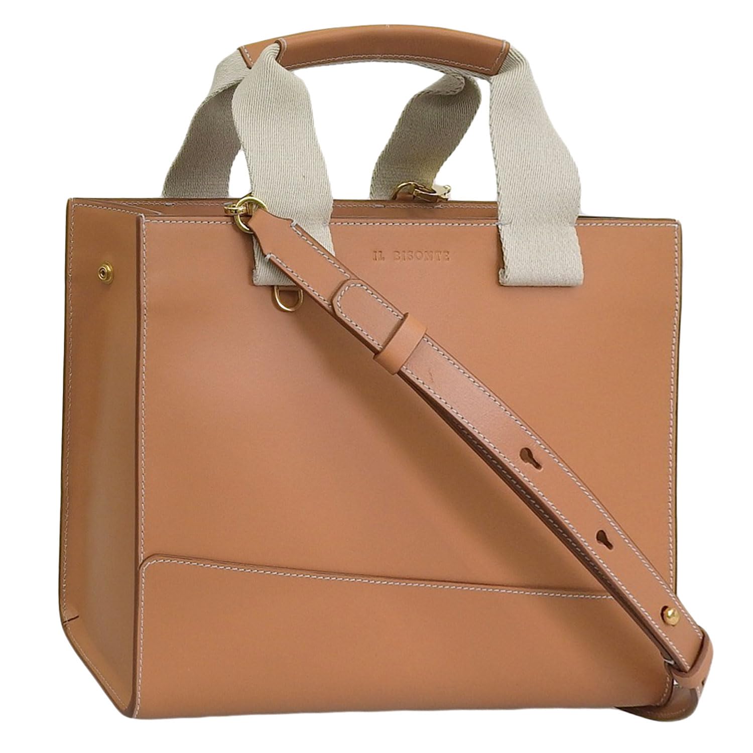 

Bag Tote Bag 2way Crossbody Shoulder Bag Leather Genuine Leather Brand BHA015 PV0041 Unisex [Il Bisonte] Women s (NATURALE/Beige) [Product]