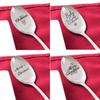 New Year Anniversary Best Present Tableware Coffee Spoons Christmas Spoon Teaspoon Engraved Spoon