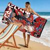 Chainsaw Man Print Beach Towel, Large Soft Quick Dry Towel for Beach Camping Swimming
