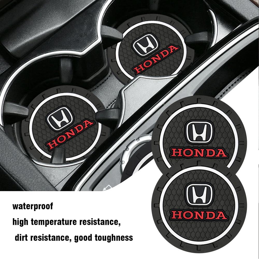 For Honda PVC Cup Holder Anti Slip Mat Civic Accord CRV HRV Fit Odyssey EC5