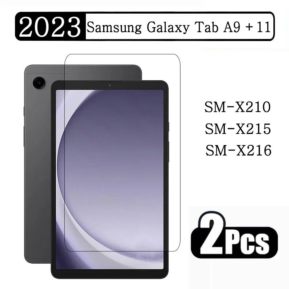 

1/2 шт. закаленное стекло для Samsung Galaxy Tab A9 Plus 11 2023 SM-X210 SM-X215 SM-X216 X210 X215 X217 Защитная пленка для экрана планшета 2 PCS for A9 plus прозрачный