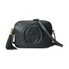 Soho Prägelogo Quastenanhänger Rindsleder Kamera Tasche Schulter Crossbody Tasche Kleine Größe Damen Schwarz