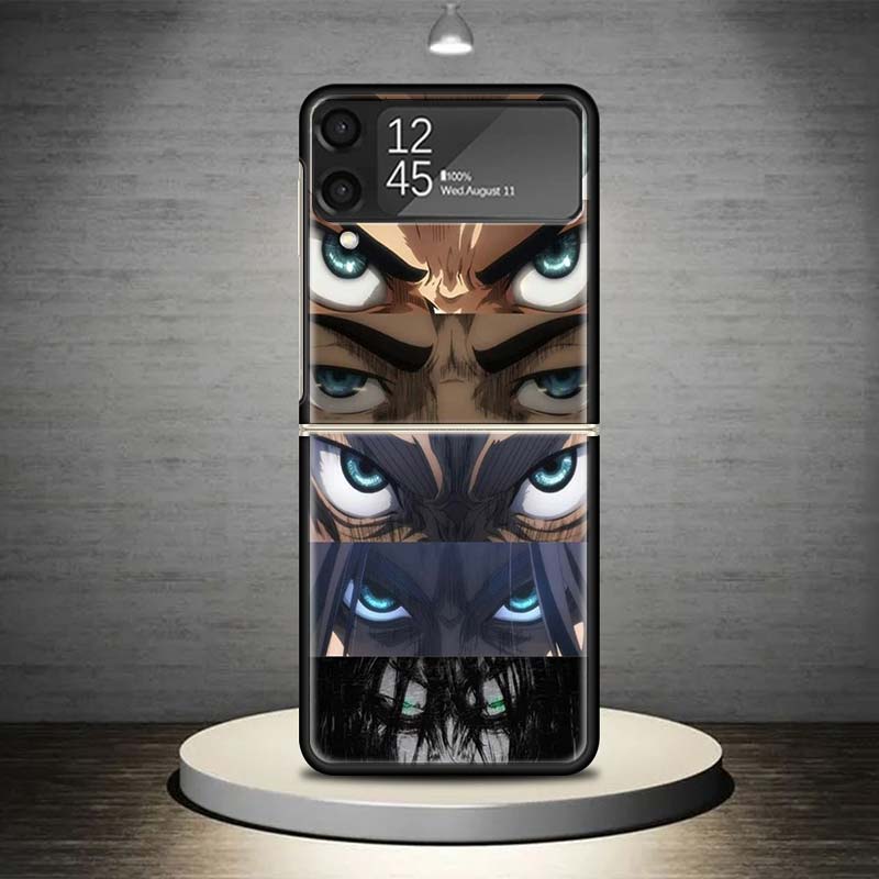 Attack-Titan Rumbling Phone Case For Samsung Galaxy Z Flip 7 6 5 4 3 5G Shockproof Cover Z Flip7 Flip6 ZFlip5 Flip3 Flip4 Luxury