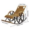 Rattan Rocking Chair Recliner Chair Adult Rocking Recliner Chair Balcony Home Leisure Rattan Elderly Lounge Chair Floor Chair