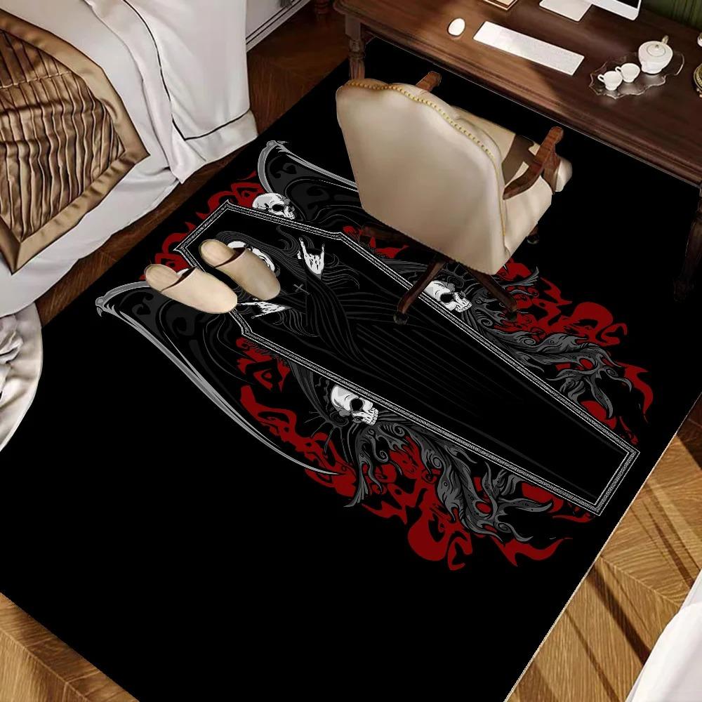 Dark Carpet Black Rock Music S-Sabbaths Kitchen Mat Kids Room Bedroom Decoration Balcony Anti-Slip Doormat Living Room