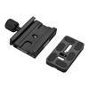 CL-70S 70mm Aluminum Alloy Quick Release Plate with Clamp Set with Adapter Bubble Level for Tripod Head