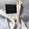 Fashion 2025 New Square Toe Block Heel Back Zipper Fashion Simple Boots New High-end Fashion Women's Boots for Autumn and Winter