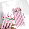 10pcs Cute Flower Pens Black Ink Fancy Pens Fine Point Smooth Writing for Students Classroom Office Supplies
