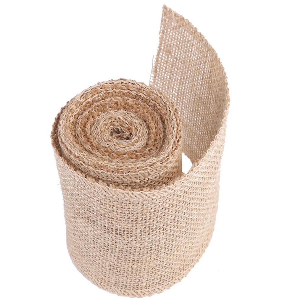 Burlap Roll Decorative Jute Hessian Fabric For Making Christmas Party Ornaments (width: 10cm)