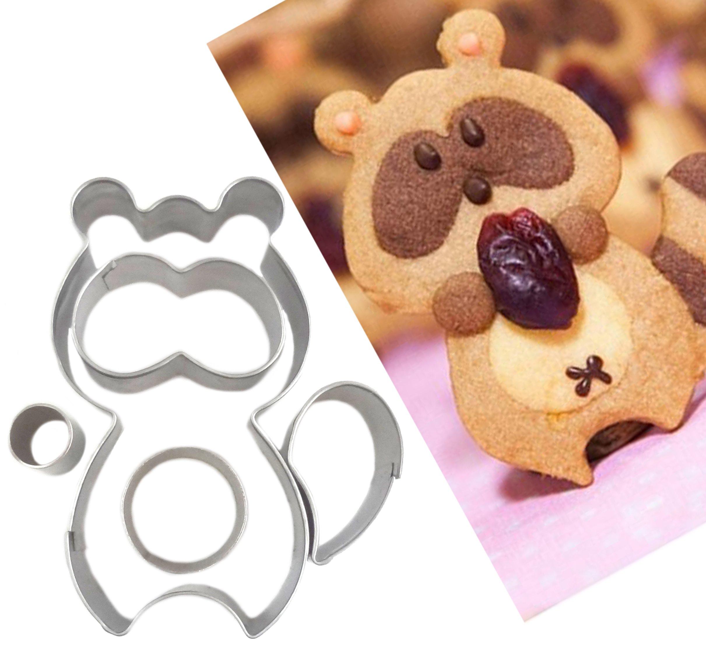 

Life Connection Animal Cookie Mold Wrapping Bag Set of 5 Stainless Steel Bear Squirrel Raccoon Dog Valentine Valentine Day Cookie Mold Cutting Mold