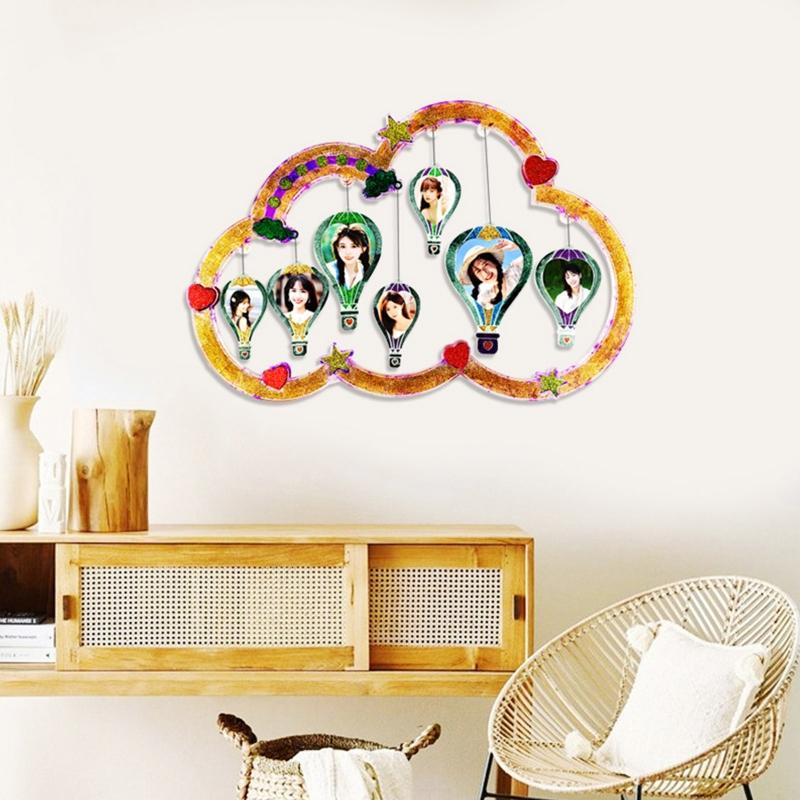 Photo Frame Decoration Silicone Mold Hot Air Balloon Epoxy Mold Resin Casting Pendant Mold Suitable for Diy Crafts