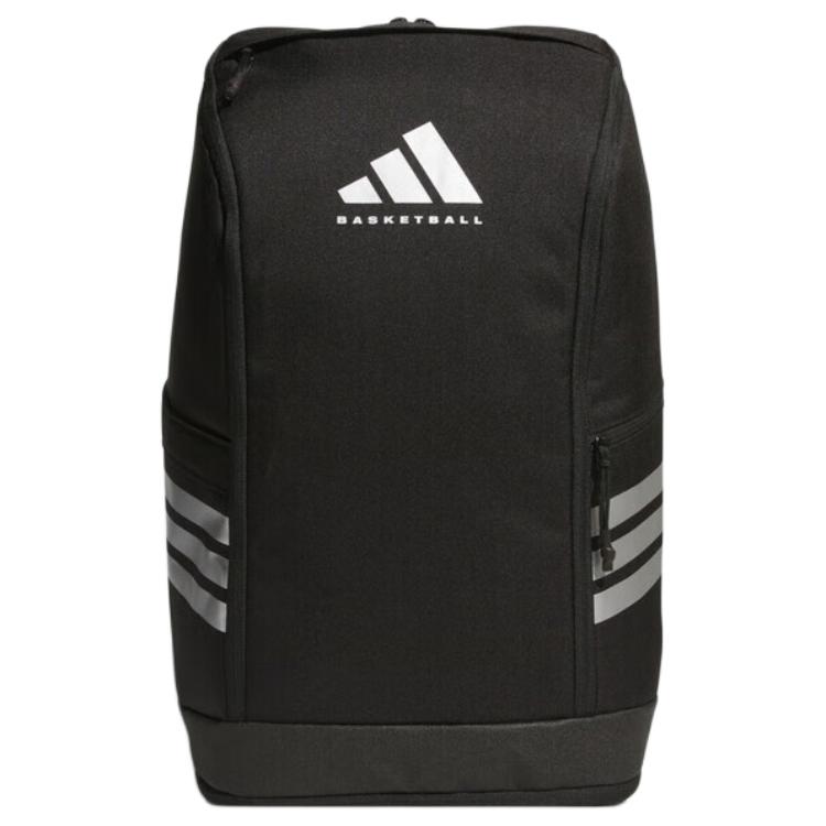 Adidas Large Capacity Basketball Sports Style Recycled Polyester Backpack Unisex Backpack Black KS5164 Black