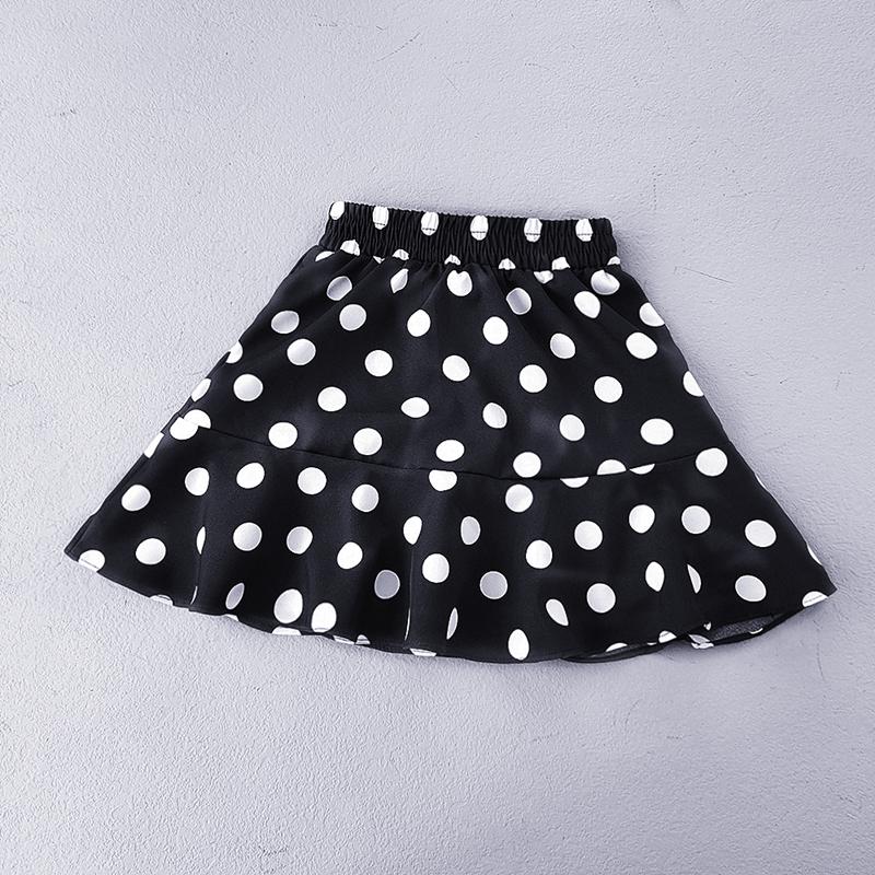 Letní Dívčí Volánkové sukně Dívčí Dívčí Minisukně s potiskem teček pro volný čas Dětská Krátká skládaná sukně pro dívky Oblečení