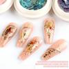 Abalone Shell Flakes for Nail Art,Mixed Size 3D Abalone Shell Fragments,Colorful Irregular Abalone Seashell Slices Nail Glitter Manicure DIY Accessory