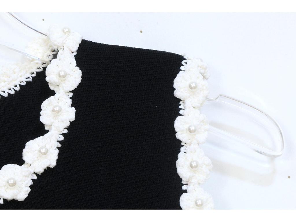 Lafite's New Spring/Summer French Floral Knit Vest Cardigan & Skirt Set