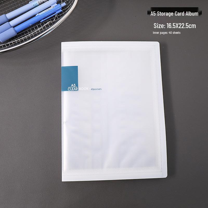 Landscaping Sticker & Photo Album A5 Loose-Leaf, Polaroid & Postcard Card Holder, A4 Single Grid Large