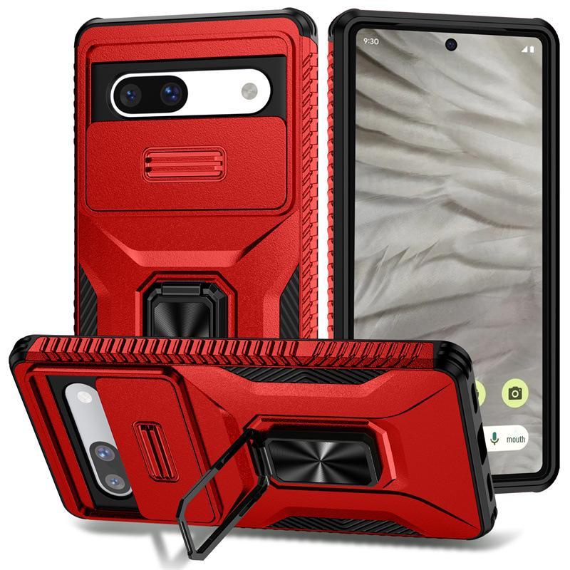 Ring Push-Pull Window Phone Case for Google Pixel 10 PRO, 9PRO XL, 8A, 8PRO, 7A, 9A - Drop-Proof, Cross-Border Design