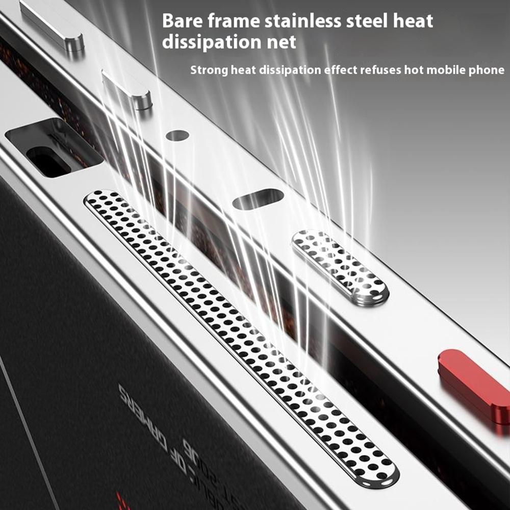 Pro Asus ROG Phone 9 Pro 5G/Phone 9 5G Nárazníky Kovový Rám Kryt pro Odvod Tepla s Ochranným Sklem Objektivu Fotoaparátu