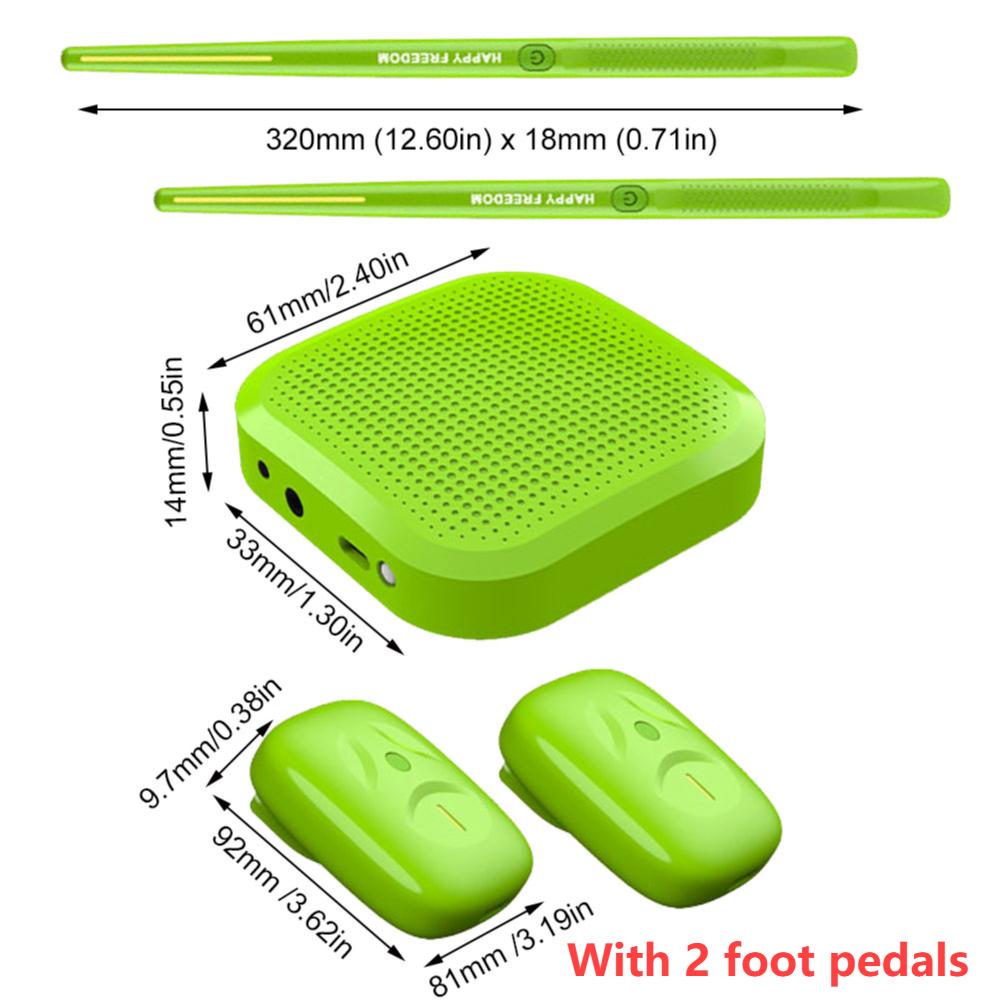 Air Drum with Drumsticks Sets Portable Electronic Virtual Air Drum Drumsticks Professional for Beginners New Children Adults