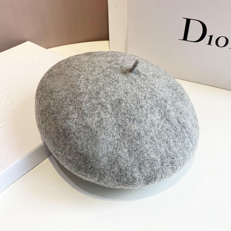 High Quality Non-pilling Wool Beret Women's Autumn and Winter Versatile Warm Painter Hat New