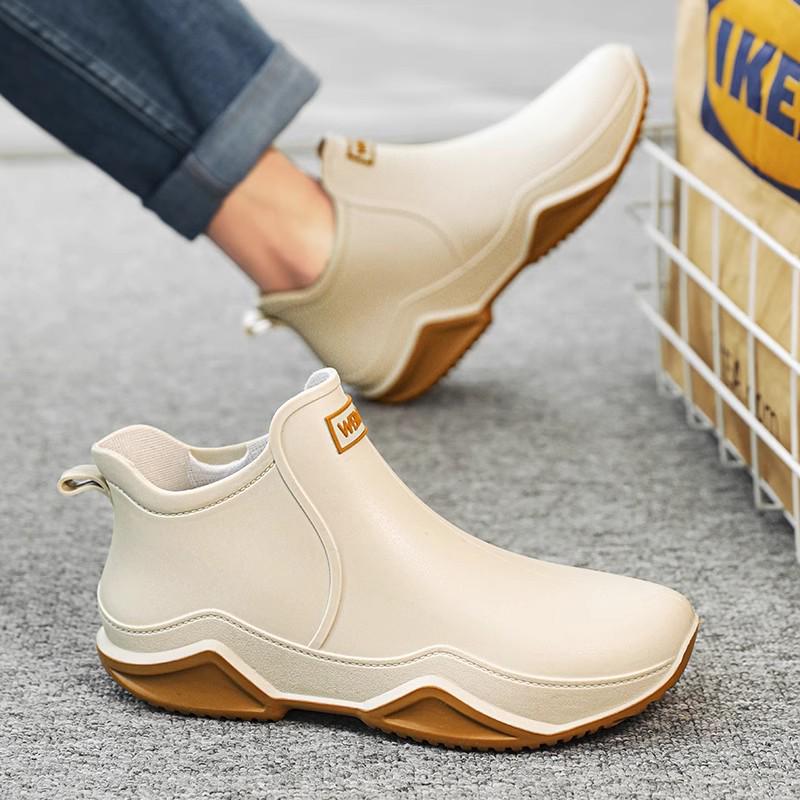 Unisex Wasserdichte Kurze Regenstiefel 2024 - Rutschfest, Abriebfest für Angeln, Küche, Takeaway-Arbeit