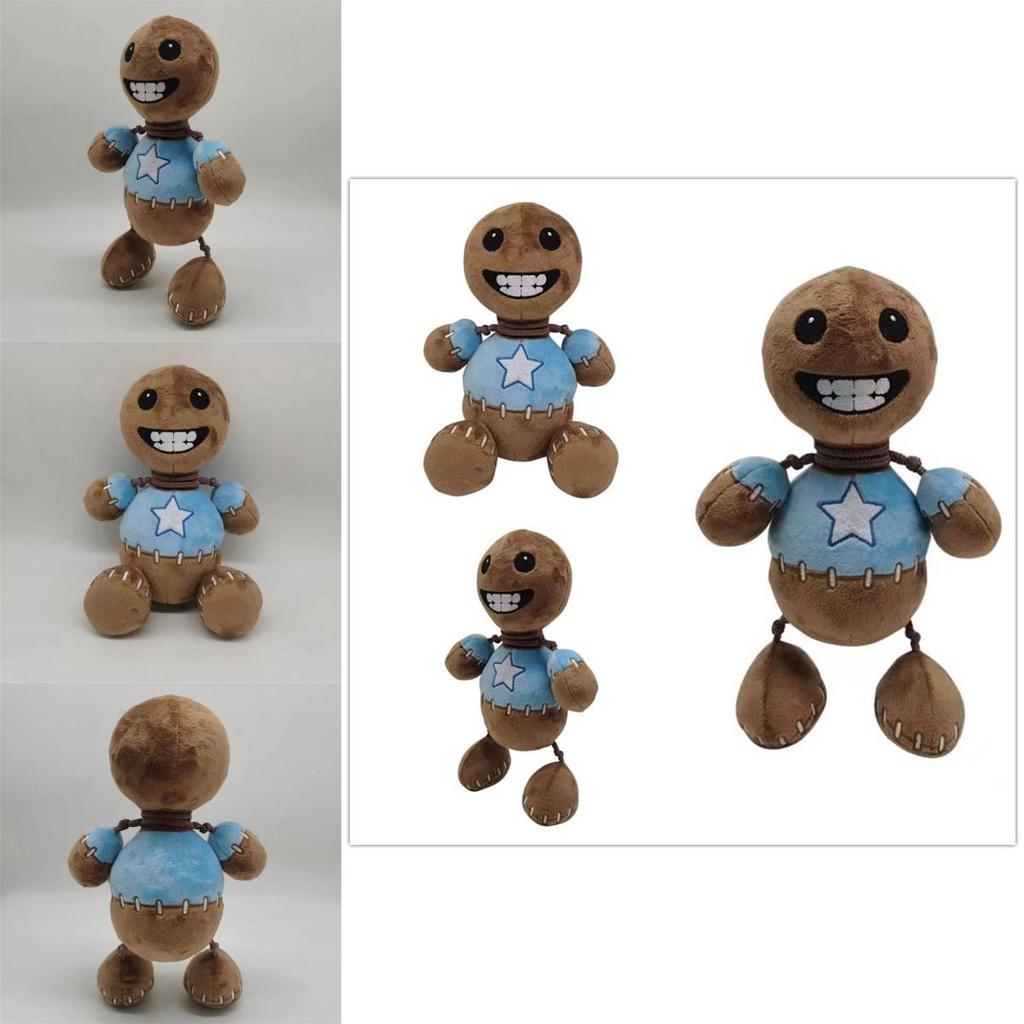 Kick The Buddy Plush Toy Crystal Soft Fur, Brown, 30cm Height, Pp Cotton Filling
