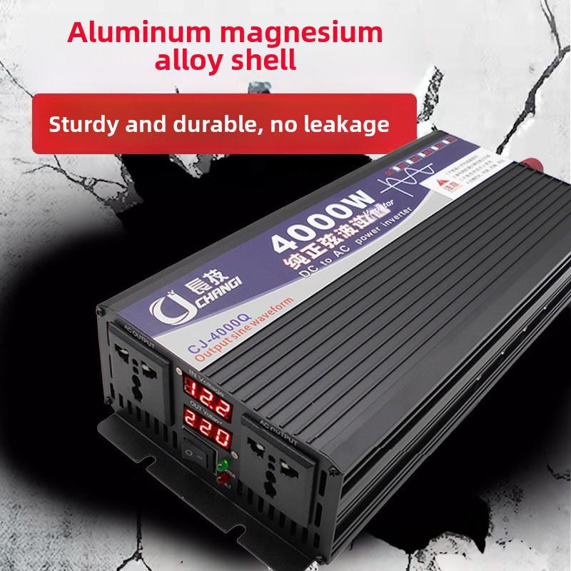 Changji 4000W-5000W Pure Sine Wave Inverter, Converts 12V/24V/48V/60V/72V to 220V for Car, Truck, and Solar Applications