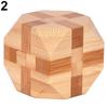 Holz Kongming Lock Brain Teaser Puzzle Kinder Erwachsene Lernspiel Spielzeug