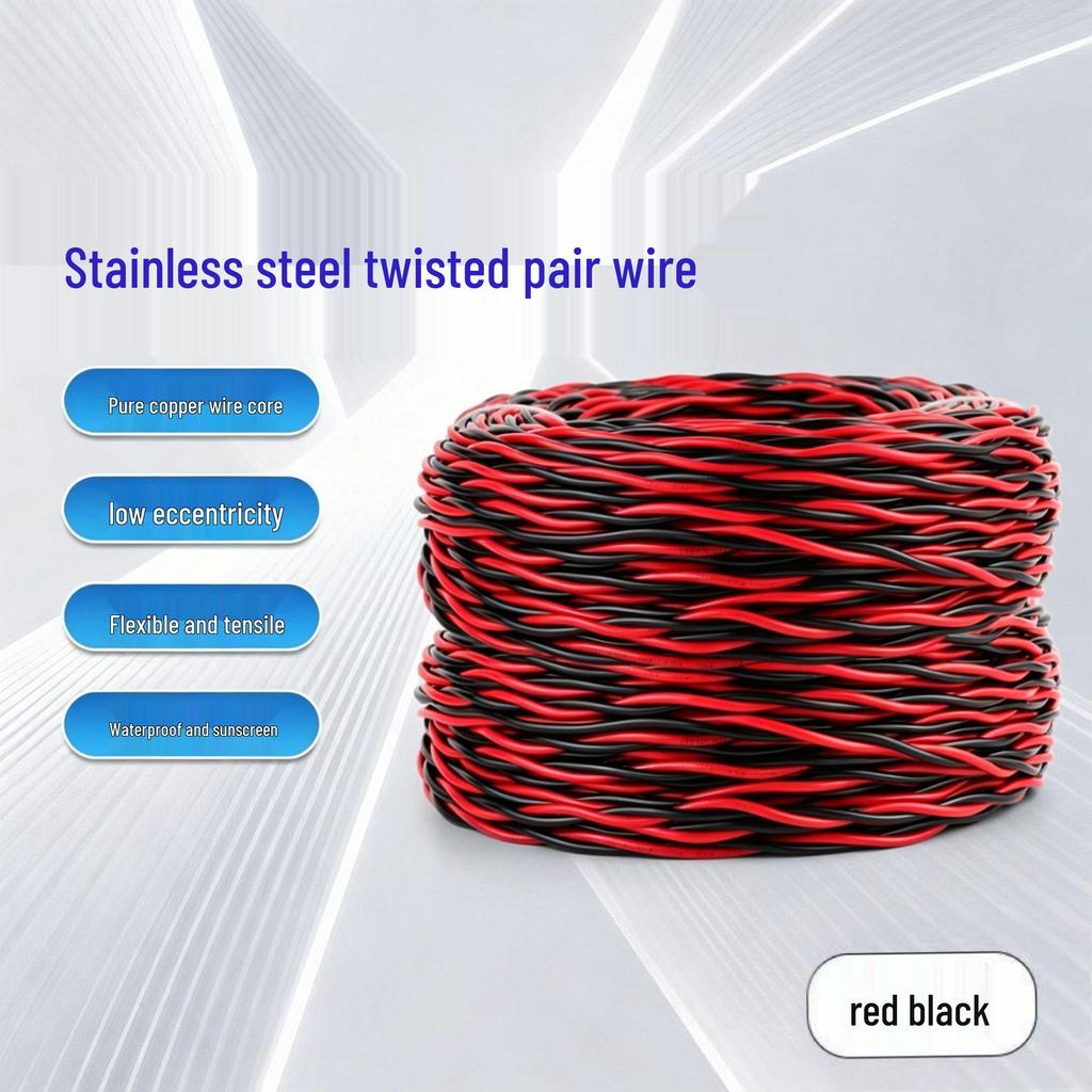 RVS Pure Copper Flame-Resistant 1/1.5/2.5mm² Household Twisted Pair Electric Vehicle Charging & Lighting Wire