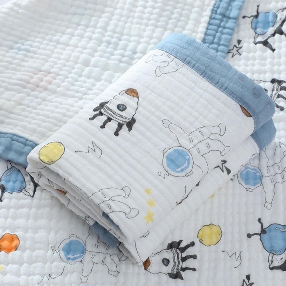 Baby Pure Cotton Class A Soft and Breathable Six-layer Integrated Children's Bath Towel Kindergarten Small Quilt