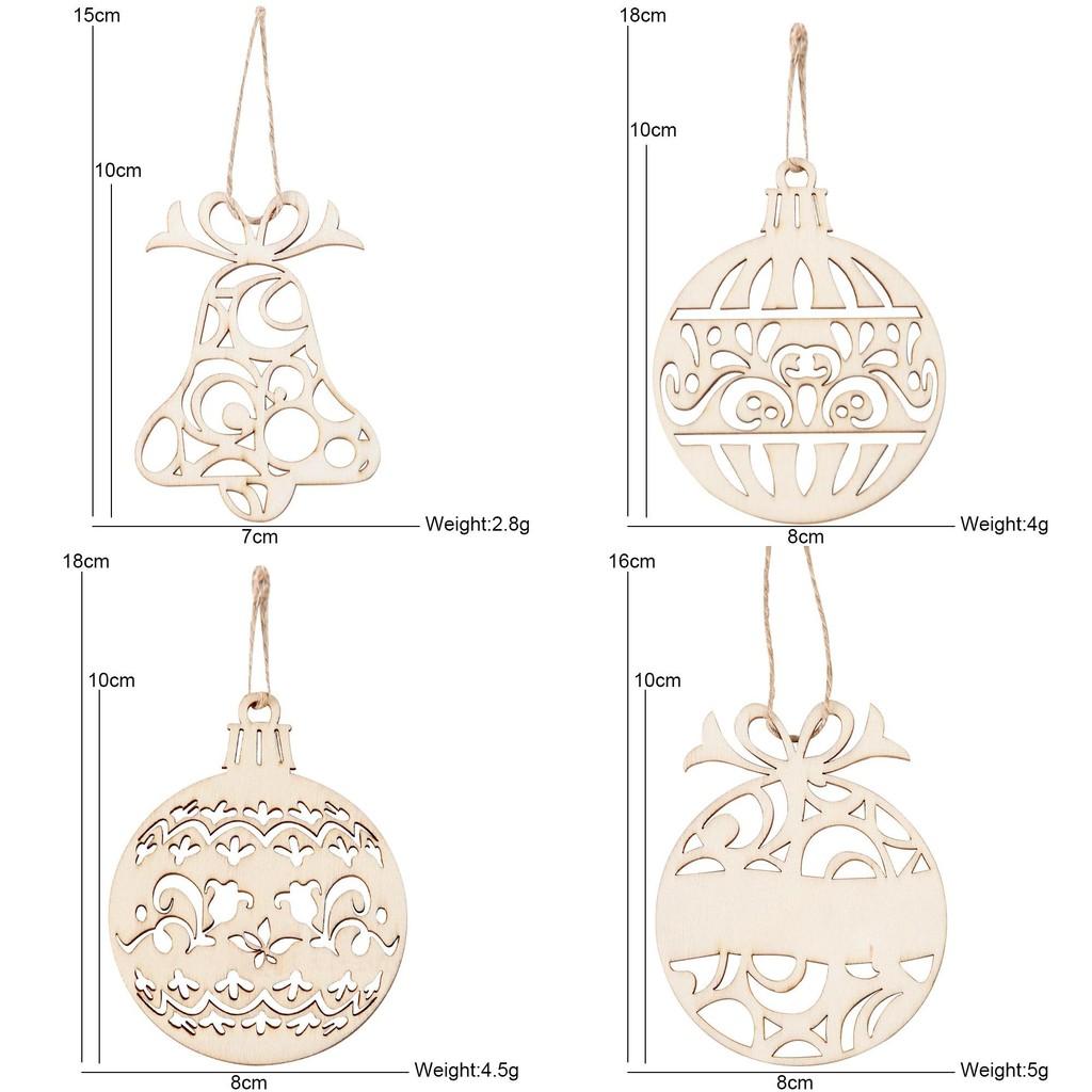 Wooden Christmas Whimsical Decorations Including Laser Cut Bells For A Joyful Celebration