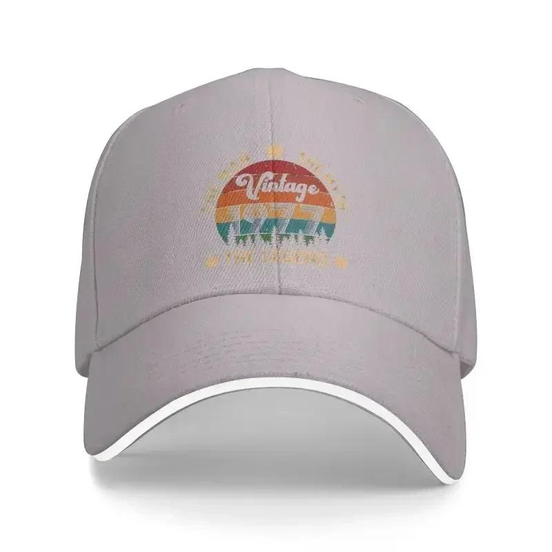 Custom Fathers Day 1977 The Men Myth Legend Birthday Gift Baseball Cap Sports Women Mens Adjustable Dad Hat Autumn