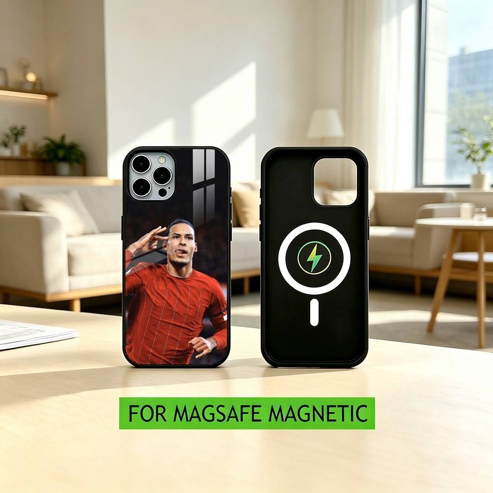 V-Virgil van D-Dijk FOOTBALL 4 Phone Case For iPhone17,16,15,14,13,12,11 Plus,Pro Magnetic with Magsafe Wireless Charging