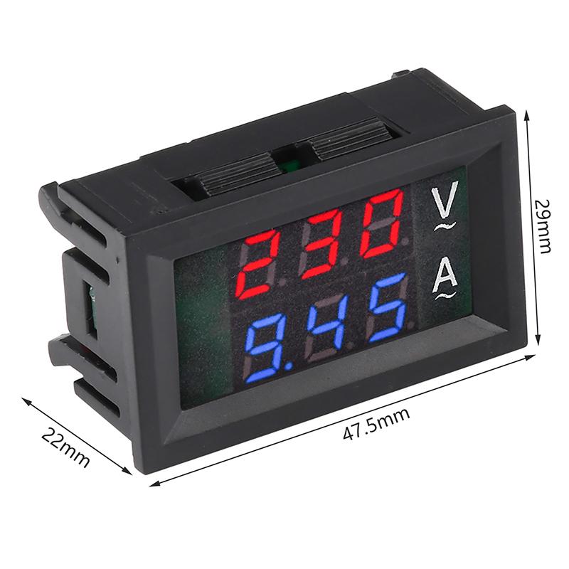 10A 50A 100A 220V Voltage Current Meter Tester AC 50-500V Digital LCD Voltmeter Ammeter Detector Current Transformer