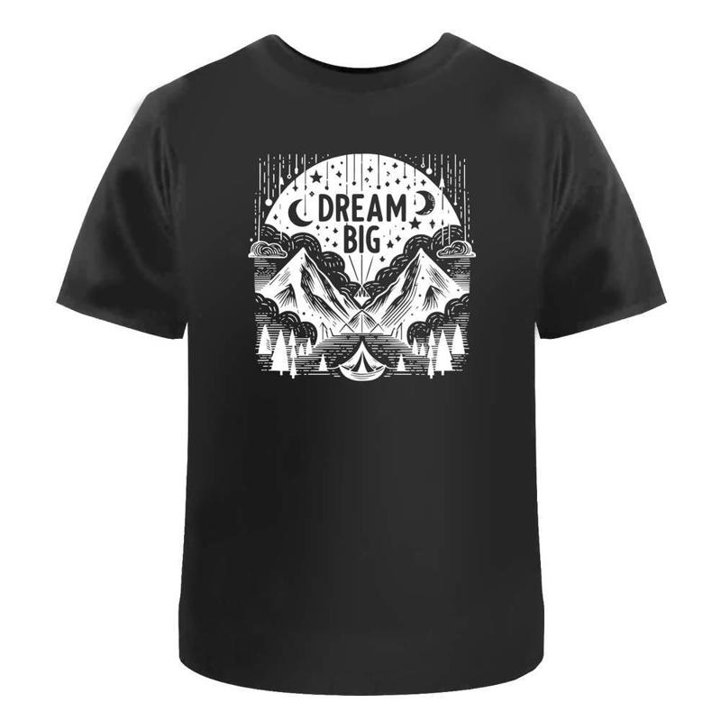 Dream Big Adventure Cotton T Shirt Ta047667 - Men s Summer Cotton Graphic Tee S разноцветный