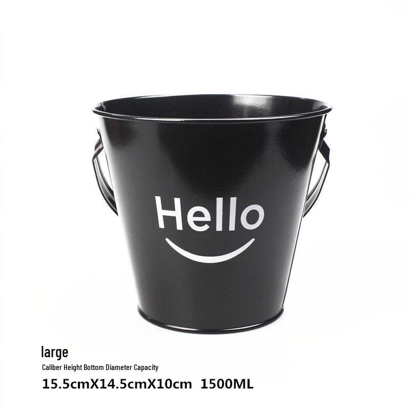 ZISIZ Ins Style Stainless Steel Ice Bucket