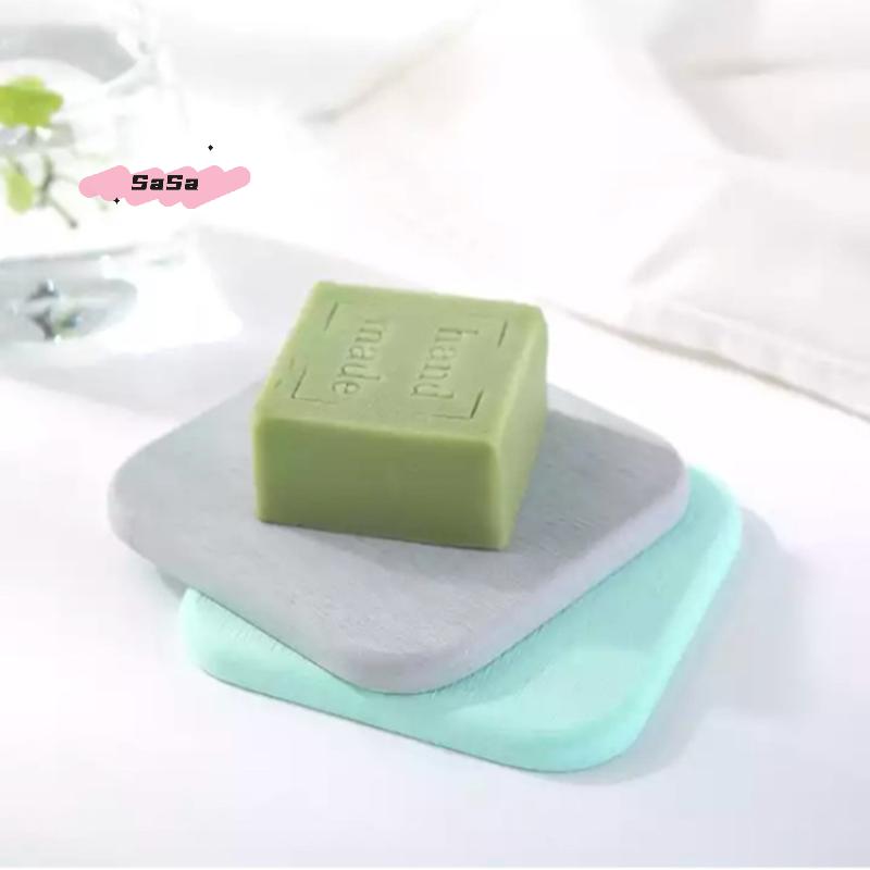 1Pc Solid Color Diatomaceous Earth Coasters round Square Absorbent Non-Slip Kitchen Mats for Home Decoration And Toiletries