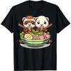 Ferret Ramen Noodle Japanese Kawaii Anime Gifts Men Women T-Shirt
