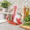 Cartoon Style Kitchen Rack Creative Animal Condiment Holder, Resin Organizer for 2 Spice Oil-resistant Jars, Cute Flamingo Pelican Dolphin Octopus