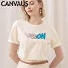 Summer New Style Embroidered Short-Sleeved T-Shirt Women Loose Round Neck Blouse Women