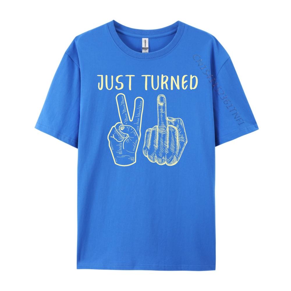 Just Turned 21 Years Old Funny 21st Birthday Party White T Shirt Men New In Tops Tees