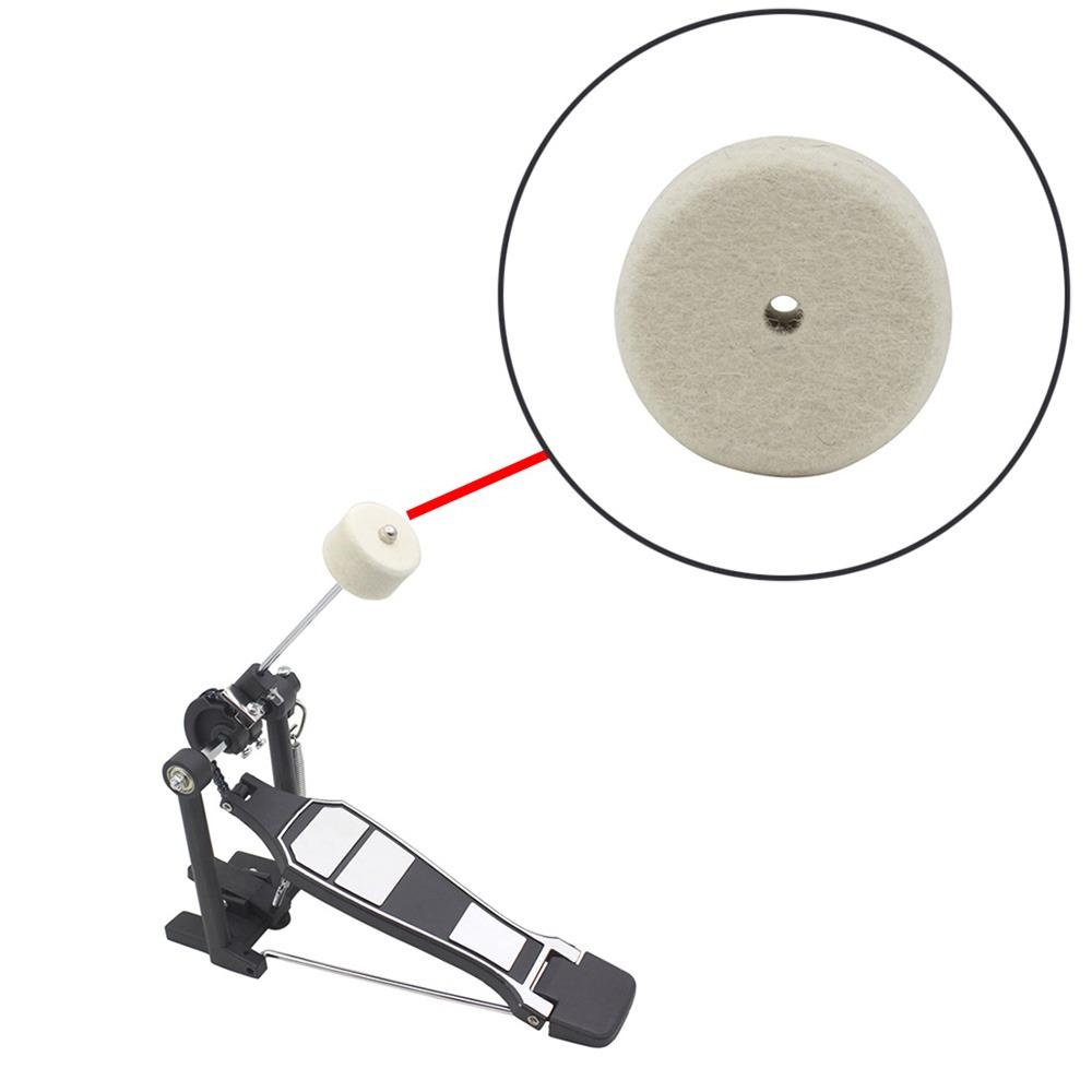3PCS Felt Material Wool Felt Pad Hammer Head Design Drum Pedal Pad Percussion Accessory
