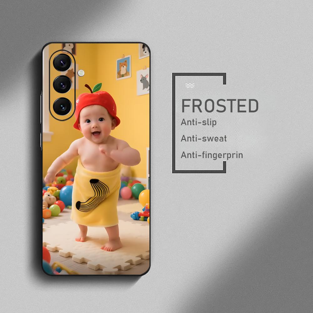 Popular Dancing Baby Cute Phone Case For Samsung Galaxy S26 S25 S24 S23 S22 S21 Plus Ultra Note20 Soft Black