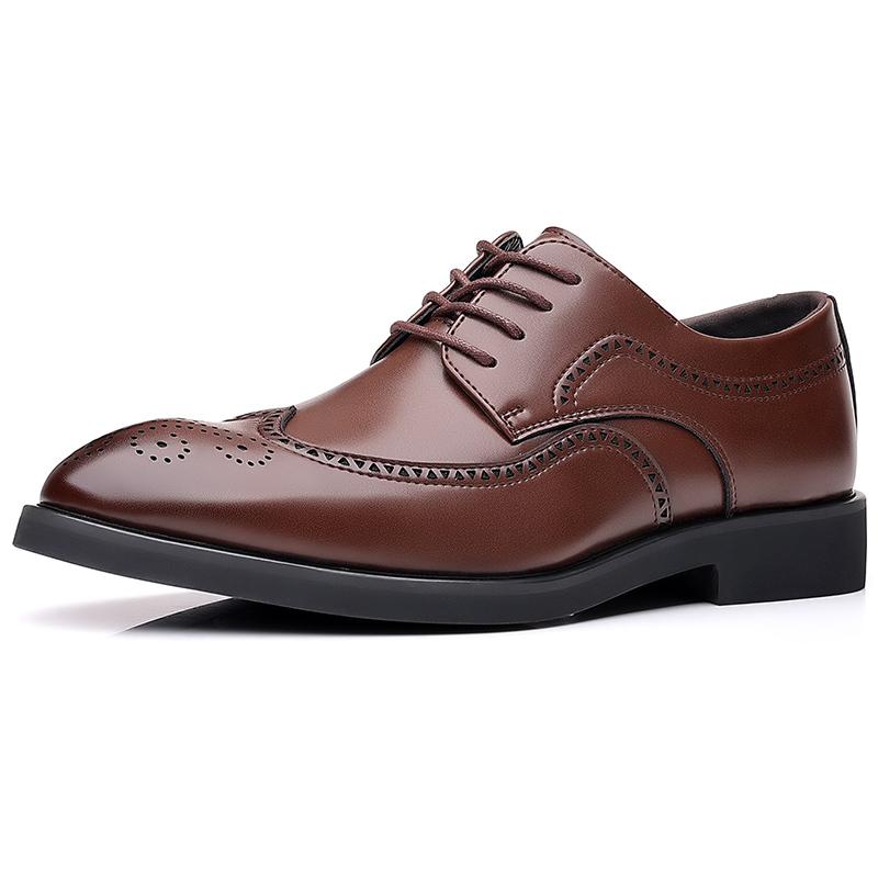 Leisure Walk Men's Leather Oxford Shoes Non-Slip Sole for Business Shoes Man Wedding Office Daily Formal Dress Footwear Sneakers