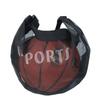 1pcs Adjustable Basketball Mesh Bag Mesh Fabric Single Shoulder Crossbody Ball Bag Zipper Pocket Handbag