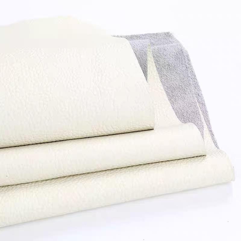 Materiale in pelle di vacchetta bianco latte, materiale in pelle di vacchetta di primo strato, divano intero, sacca morbida, seduta, mobili in pelle, ma per ristrutturazione testiera del letto