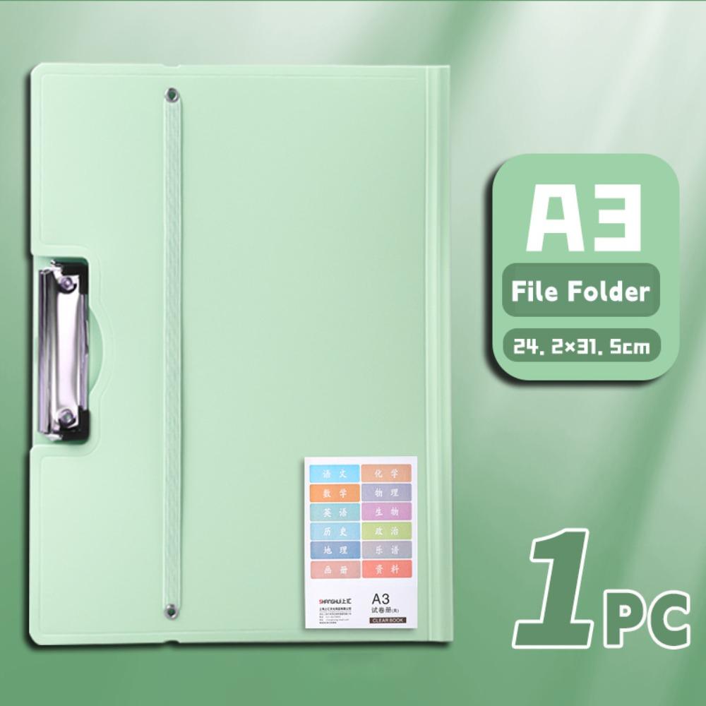Multifunctional Strap Design A3 File Folder Multifunction Clipboard Writing Pad School Office